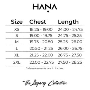 The Artisan Classic Shirt Chart