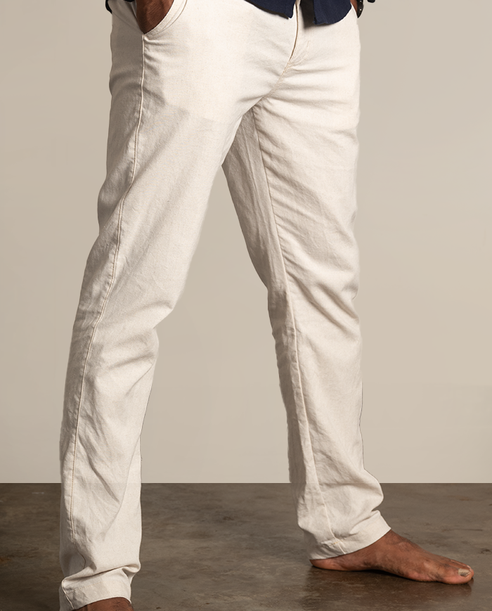 Coastline Linen Pant -Beige