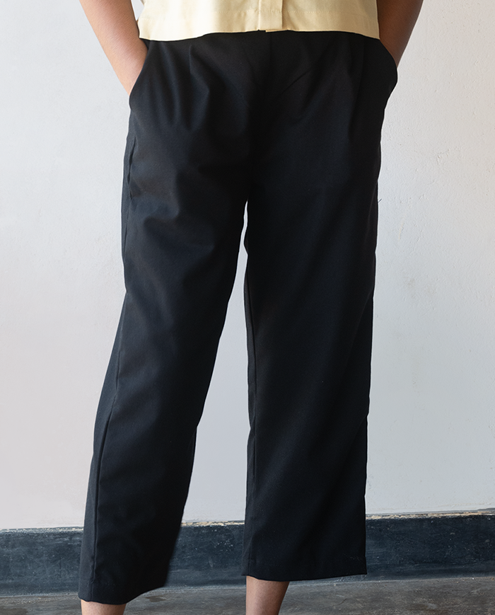 The Sienna Linen Pant - Black
